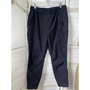 Eddie Bauer Women’s Lined Black Jogger Pants Drawstring Pockets Hiking Sz 14